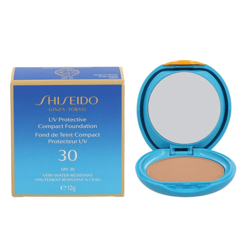 Basis für Puder-Makeup Shiseido medium beige Spf 30 12 g
