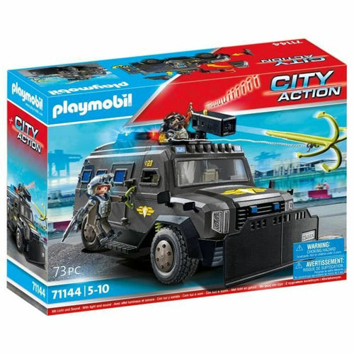 Spielzeug-Set Playmobil Police car City Action Kunststoff