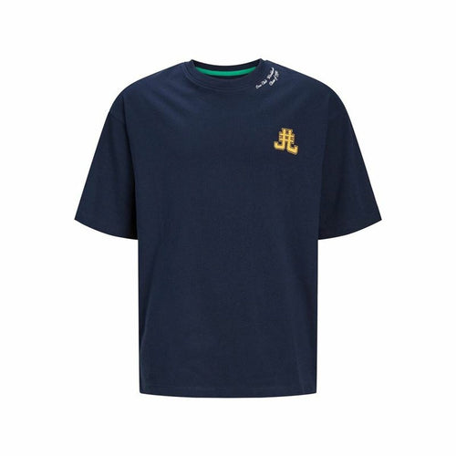 Kurzarm-T-Shirt für Kinder Jack & Jones Jorcole Back Print Marineblau