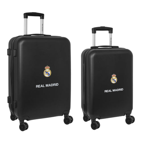 Kofferset Real Madrid C.F. Trolley Marineblau 2 Stücke 40 x 63 x 26 cm
