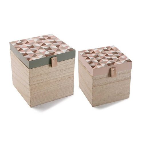 Dekorative Box Holz (18 x 18 x 18 cm) - myhappybrands.com