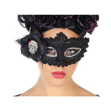 Laden Sie das Bild in den Galerie-Viewer, Augenmaske Totenkopf Schwarz Halloween
