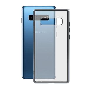 Handyhülle Samsung Galaxy S10 KSIX Flex Metal TPU Durchsichtig Grau Metallic - myhappybrands.com