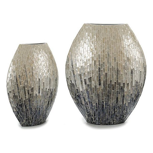 Vase Grau Verblasster Effekt (18 x 44,5 x 40 cm) - myhappybrands.com