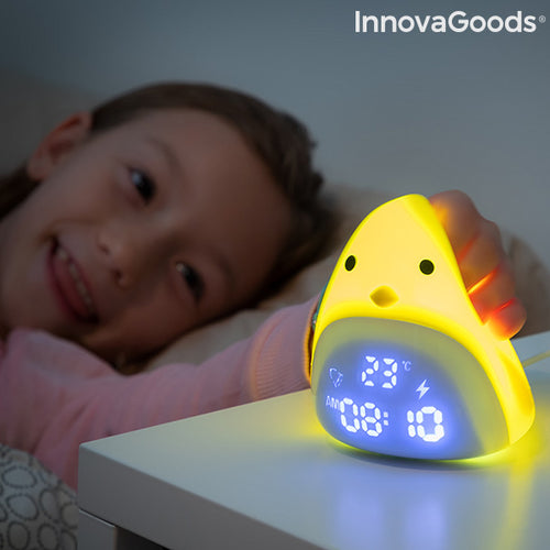 Wiederaufladbarer Silikon-Touch-LED-Wecker Chick InnovaGoods - myhappybrands.com