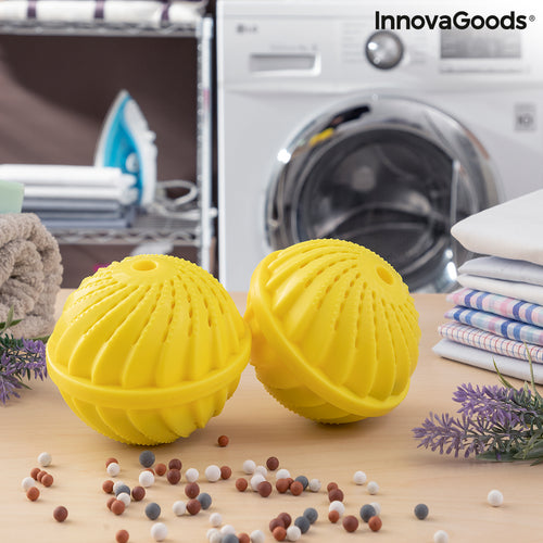 Waschmittelfreie Wäschekugeln Delieco InnovaGoods Packung mit 2 Einheiten
