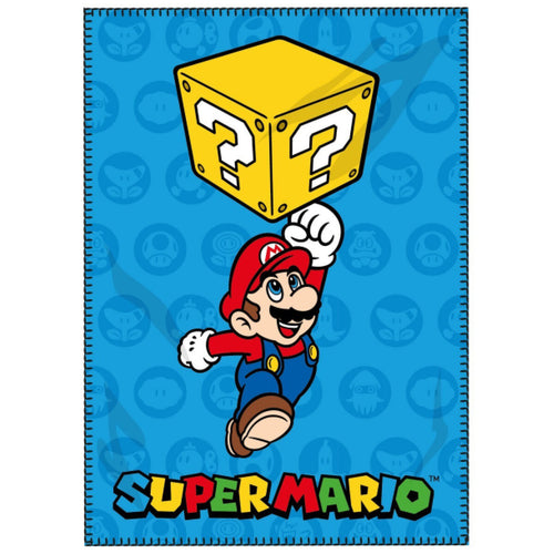 Decke Super Mario 100 x 140 cm Marineblau Polyester