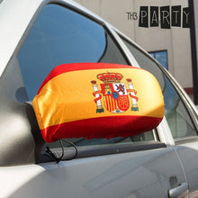 Laden Sie das Bild in den Galerie-Viewer, Außenspiegelflagge Spanien (2 Stück)