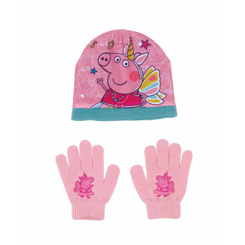 Mütze und Handschuhe Peppa Pig Cosy corner Rosa