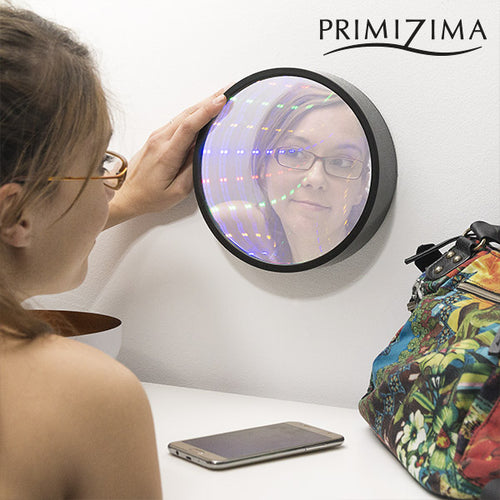 Primizima Multicolor LED Spiegel mit Tunneleffekt - myhappybrands.com