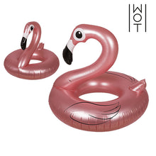 Laden Sie das Bild in den Galerie-Viewer, Summer Wagon Trend Aufblasbarer Schwimmring Flamingo - myhappybrands.com