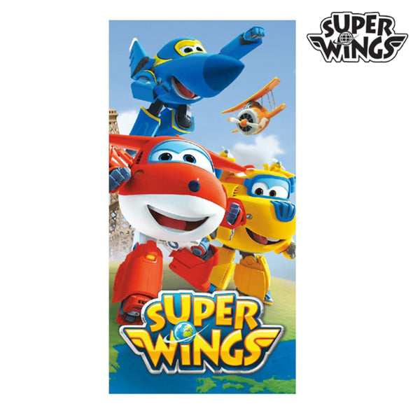 Super Wings blaues Strandtuch - myhappybrands.com